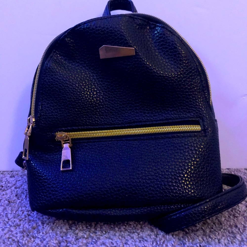 Black small backpack